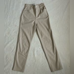 Zara faux leather pant size 0
